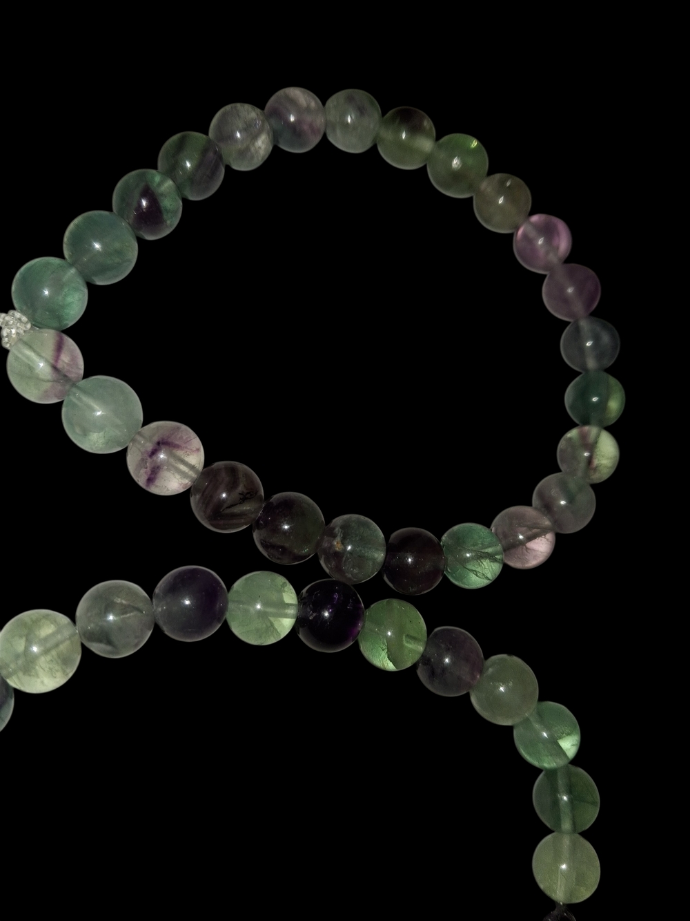 Stunning Vibrant Rainbow Fluorite 8mm Round Genuine Beads - Picture 6 of 10